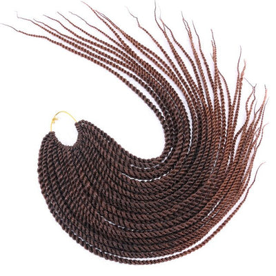 30 Roots/pcs Senegalese Twist Crochet Braid Hair Extensions Synthetic Braiding Hair Faux Locs Dreadlocks Box Braids