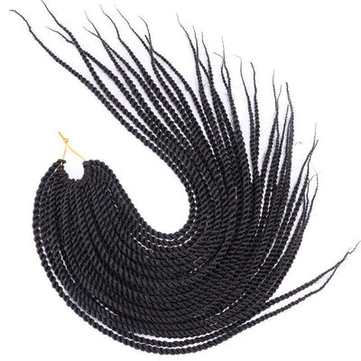 30 Roots/pcs Senegalese Twist Crochet Braid Hair Extensions Synthetic Braiding Hair Faux Locs Dreadlocks Box Braids