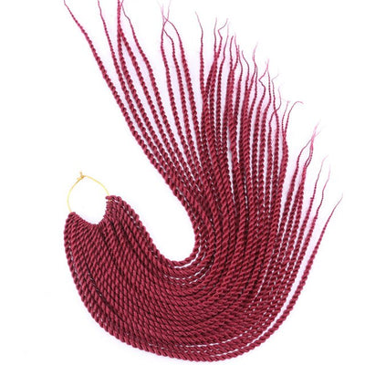 30 Roots/pcs Senegalese Twist Crochet Braid Hair Extensions Synthetic Braiding Hair Faux Locs Dreadlocks Box Braids