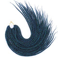 30 Roots/pcs Senegalese Twist Crochet Braid Hair Extensions Synthetic Braiding Hair Faux Locs Dreadlocks Box Braids