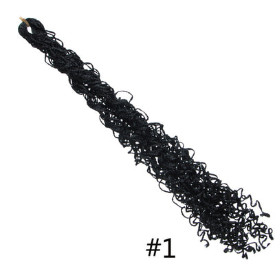 30inch Zizi Braids Crochet Box Braids Twist Synthetic Braiding Hair Extensions 28 roots/Pack Pink Write Purple Bug Gray 613