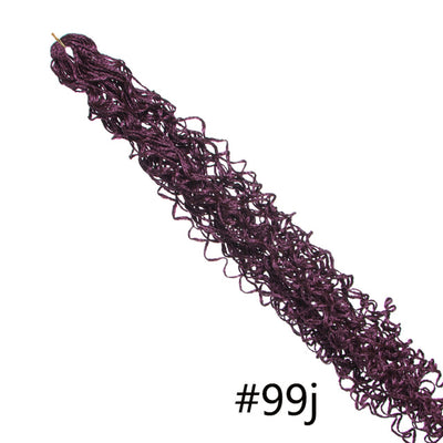 30inch Zizi Braids Crochet Box Braids Twist Synthetic Braiding Hair Extensions 28 roots/Pack Pink Write Purple Bug Gray 613