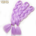 VERVES Braiding Hair 1 piece 24inch Jumbo Braids 100g/piece Synthetic ombre high temperature Fiber Hair Extensions crochet braid