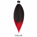 26inch Pre Stretched Ombre Braiding Hair Jumbo Braid Hair Perm Yaki Ez Braid Synthetic Hair Extensions for Crochet Twist