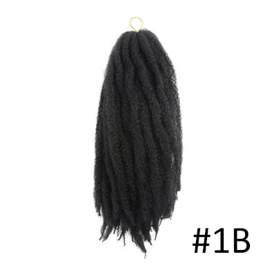 Ombre Marley Braids Synthetic Fiber Hair Extension Afro Curly Hair Crochet Braiding Hair Weave 18strands/pack Toyotress Hair