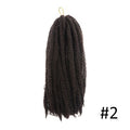 Ombre Marley Braids Synthetic Fiber Hair Extension Afro Curly Hair Crochet Braiding Hair Weave 18strands/pack Toyotress Hair