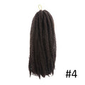 Ombre Marley Braids Synthetic Fiber Hair Extension Afro Curly Hair Crochet Braiding Hair Weave 18strands/pack Toyotress Hair