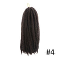 Ombre Marley Braids Synthetic Fiber Hair Extension Afro Curly Hair Crochet Braiding Hair Weave 18strands/pack Toyotress Hair