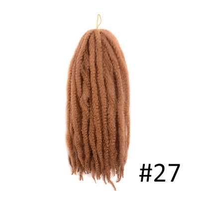 Ombre Marley Braids Synthetic Fiber Hair Extension Afro Curly Hair Crochet Braiding Hair Weave 18strands/pack Toyotress Hair