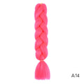 Hair Braid Synthetic Hair Extensions Jumbo False Braid Ombre Braiding Hair Pink Grey Blue Color