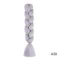 Hair Braid Synthetic Hair Extensions Jumbo False Braid Ombre Braiding Hair Pink Grey Blue Color