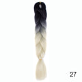 Hair Braid Synthetic Hair Extensions Jumbo False Braid Ombre Braiding Hair Pink Grey Blue Color