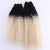 2pcs/lot Black to Golden Ombre hair Bundles 16-20 inch Available 70 Gram one piece Kinky Straight Hair extension Synthetic weave