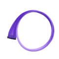 Sallyhair Clip Hair 20inch One Piece Hairpiece Color Synthetic Long Straight Hair Extensions Pink Yellow Blue Purple For Women