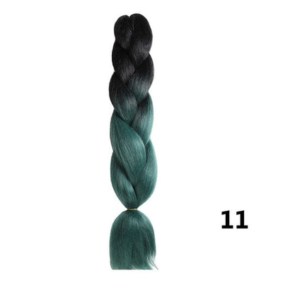Sambraid 24 Inch Ombre Jumbo Braiding Hair For Jumbo Braids 100g/Pack False Hair Synthetic Crochet Braids Hair Extensions