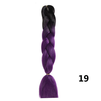 Sambraid 24 Inch Ombre Jumbo Braiding Hair For Jumbo Braids 100g/Pack False Hair Synthetic Crochet Braids Hair Extensions