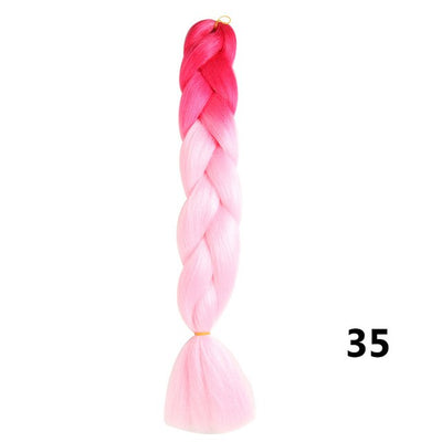 Sambraid 24 Inch Ombre Jumbo Braiding Hair For Jumbo Braids 100g/Pack False Hair Synthetic Crochet Braids Hair Extensions