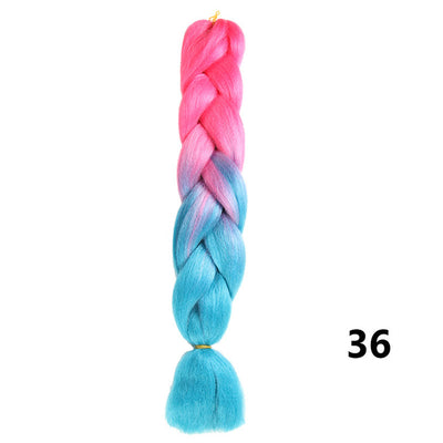 Sambraid 24 Inch Ombre Jumbo Braiding Hair For Jumbo Braids 100g/Pack False Hair Synthetic Crochet Braids Hair Extensions