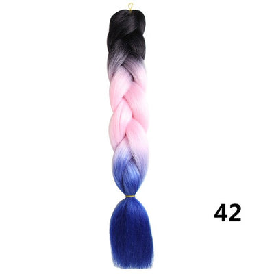 Sambraid 24 Inch Ombre Jumbo Braiding Hair For Jumbo Braids 100g/Pack False Hair Synthetic Crochet Braids Hair Extensions
