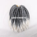 Luxury For Braiding 12" 12strands/pack 4packs/lot  Ombre Brown Crochet Braids Mambo Twist Synthetic Hair Extensions
