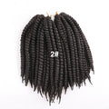 Luxury For Braiding 12" 12strands/pack 4packs/lot  Ombre Brown Crochet Braids Mambo Twist Synthetic Hair Extensions