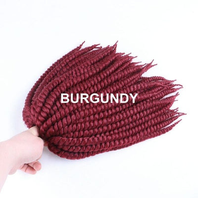 Luxury For Braiding 12" 12strands/pack 4packs/lot  Ombre Brown Crochet Braids Mambo Twist Synthetic Hair Extensions