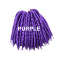 Luxury For Braiding 12" 12strands/pack 4packs/lot  Ombre Brown Crochet Braids Mambo Twist Synthetic Hair Extensions